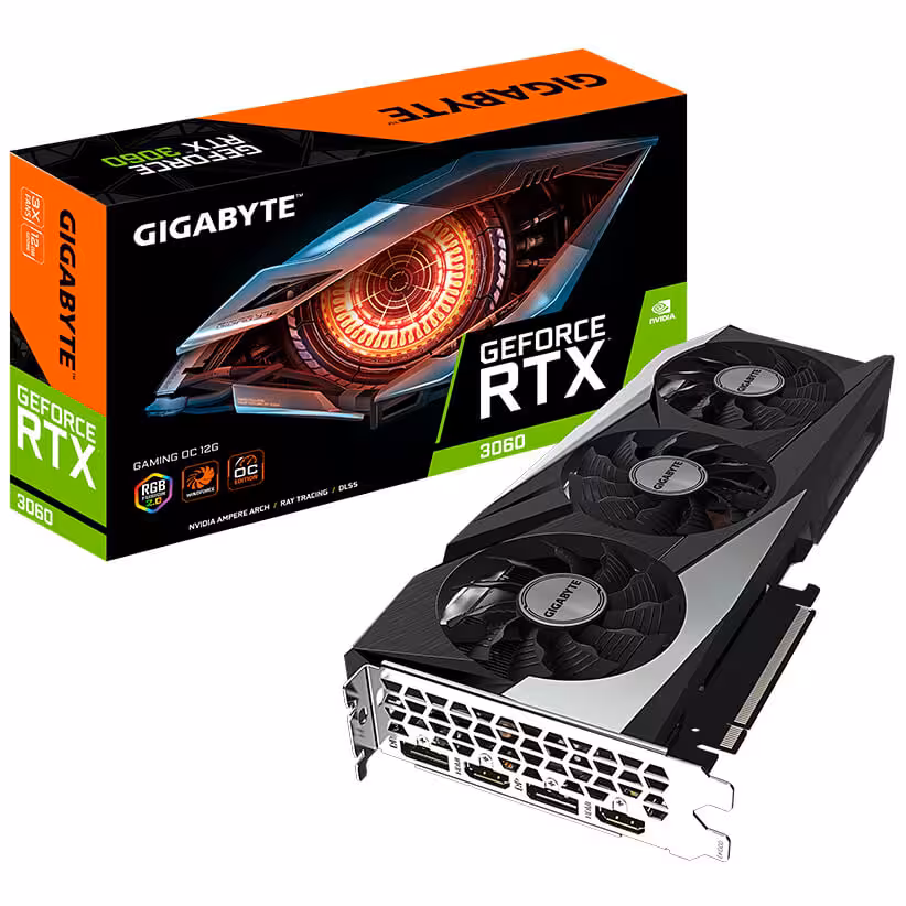 کارت گرافیک گیگابایت مدل GeForce RTX 3060 GAMING OC 12GB