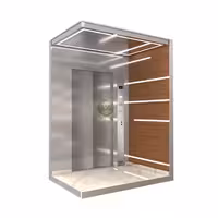 کابین آسانسور MDF استیل کد 10405