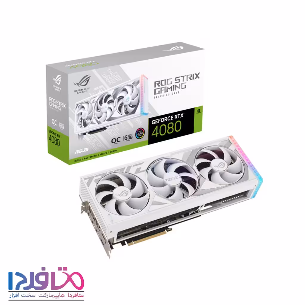 کارت گرافیک ایسوس مدل RTX 4080 STIRIX OC 16GB WHITE GDRR6X