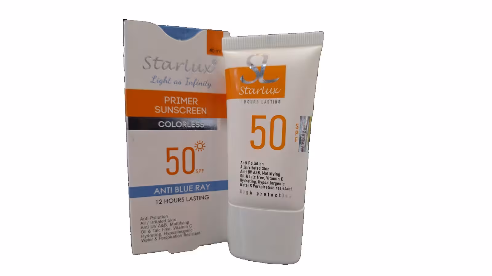 کرم ضد آفتاب بی رنگ استارلوکس SPF50 (40میل)
