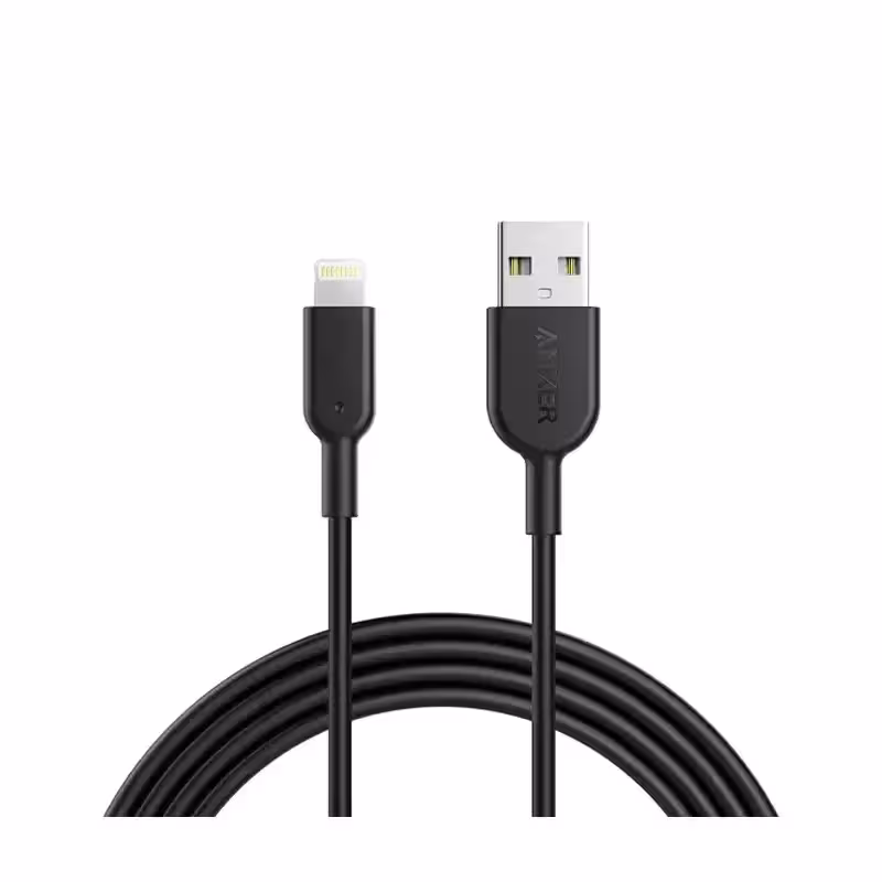 کابل شارژ انکر مدل Anker PowerLine II USB-A to Lightning-A8432 با طول 90 سانتی‌متر