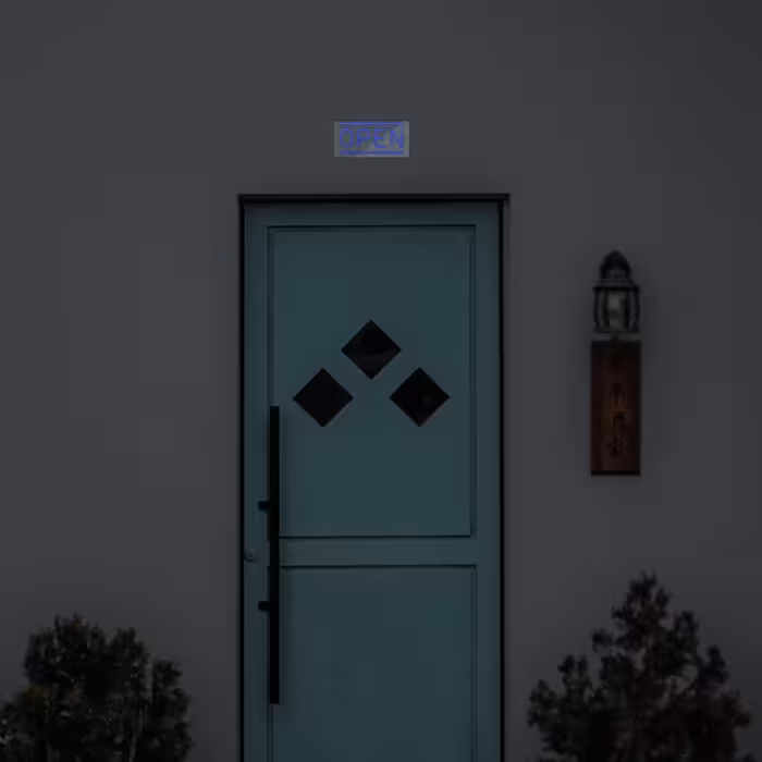 چراغ دیواری نئون دیزاین طرح Open_BL