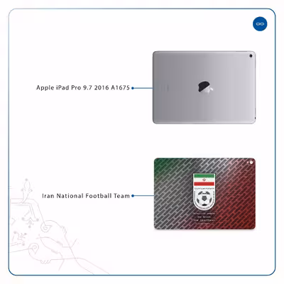 برچسب پوششی ماهوت مدل Iran-National-Football-Team مناسب برای تبلت اپل iPad Pro 9.7 2016 A1675