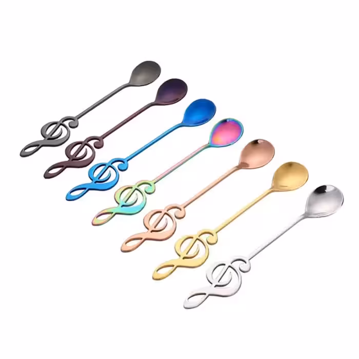 قاشق چای خوری مدل  موزیکال بسته 7 عددی