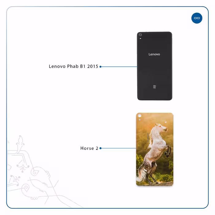 برچسب پوششی ماهوت مدل Horse-2 مناسب برای تبلت لنوو Phab B1 2015
