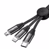 كابل تبديل USB به USB-C/microUSB/لايتنينگ باسئوس مدل CAMLT-BYG1 طول 1.2 متر