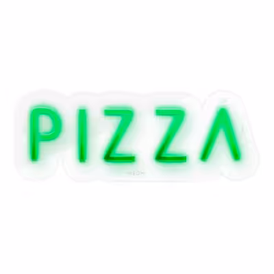 چراغ دیواری نئون دیزاین طرح Pizza-Text_GR