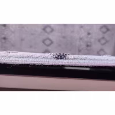 فرش ماشینی زمرد مشهد مدل NO011 زمینه طوسی