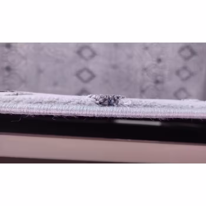 فرش ماشینی زمرد مشهد مدل NO011 زمینه طوسی