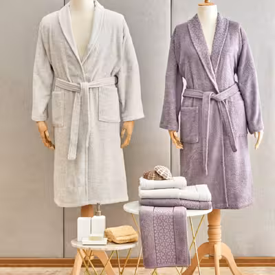 ست حوله پالتویی 6 تکه کاراجاهوم مدل Casita Flos