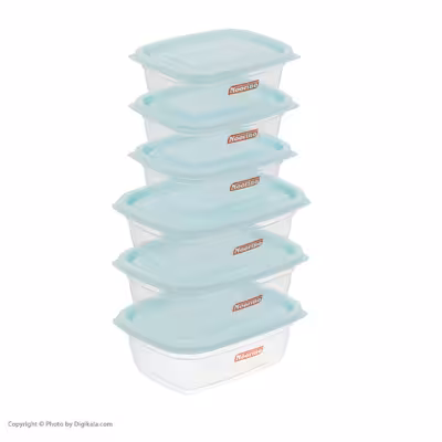 ظرف نگهدارنده نورینو مدل سامان مجموعه 6 عددی