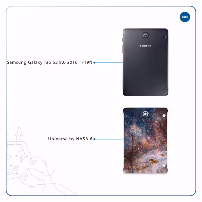 برچسب پوششی ماهوت مدل Universe-by-NASA-6 مناسب برای تبلت سامسونگ Galaxy Tab S2 8.0 2016 T719N