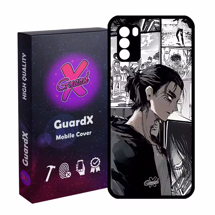 کاور گارد ایکس طرح Eren Yeager Anime مدل Glass10442 مناسب برای گوشی موبایل شیائومی Poco M3