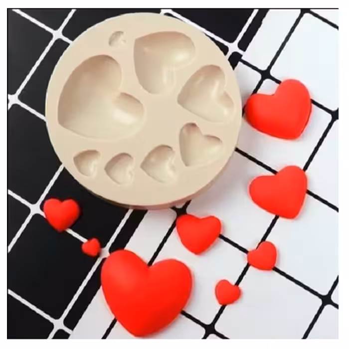 سیلیکون قالب گیری به گز مدل قلب