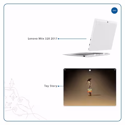 برچسب پوششی ماهوت مدل Toy Story مناسب برای تبلت لنوو Miix 320 2017