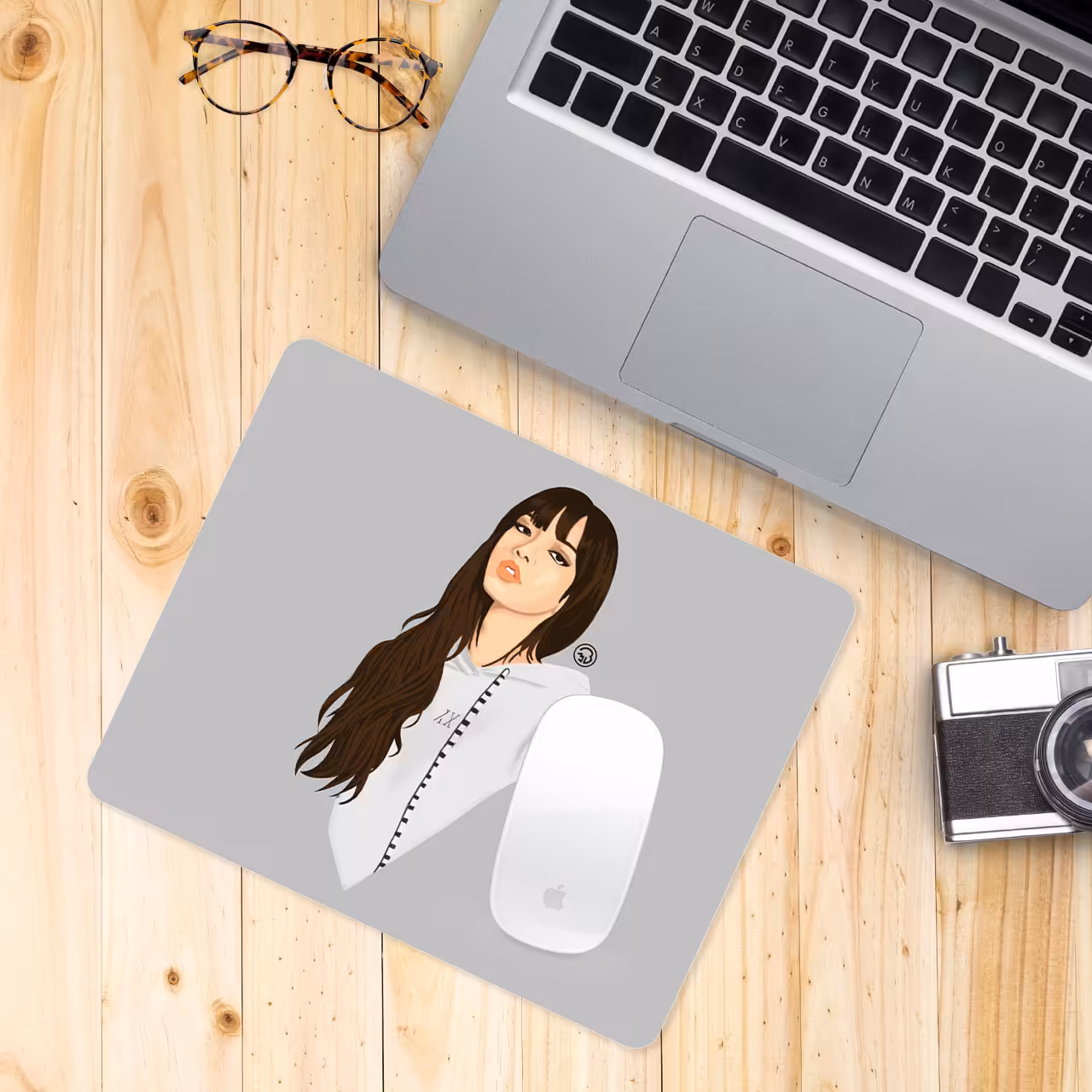 ماوس پد طرح بلک پینک مدل L117