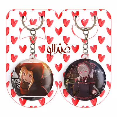 جاکلیدی خندالو مدل ایول انیمه اورلرد کد 1831918318 مجموعه 2 عددی