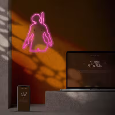 چراغ دیواری نئون دیزاین طرح Pubg-GL_PN