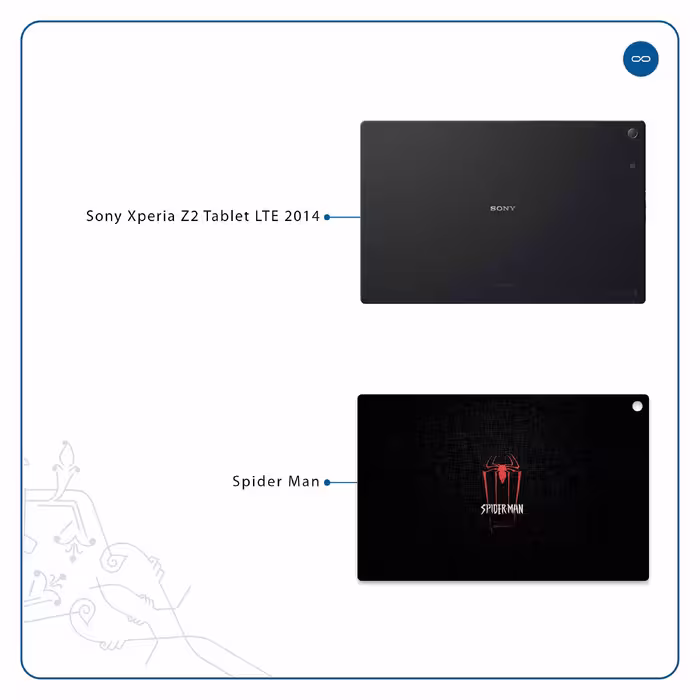 برچسب پوششی ماهوت مدل Spider-Man مناسب برای تبلت سونی Xperia Z2 Tablet LTE 2014
