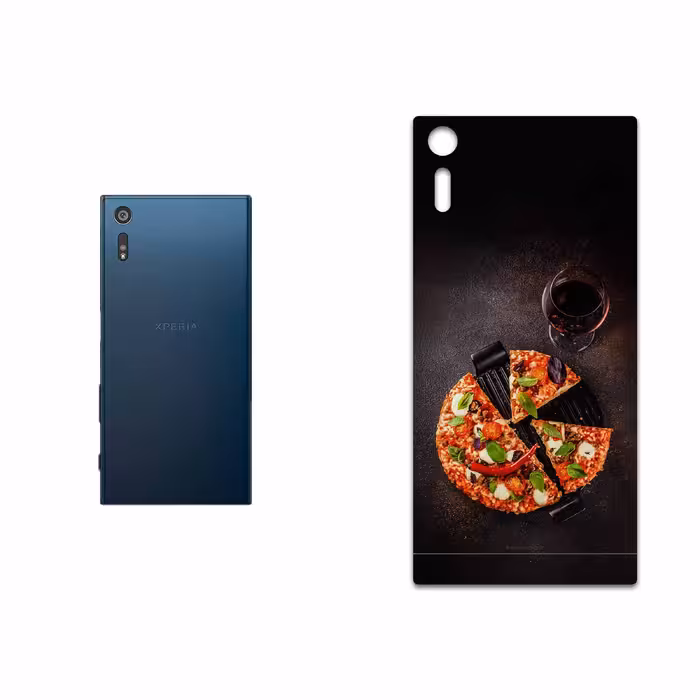 برچسب پوششی ماهوت مدل Pizza مناسب برای گوشی موبایل سونی Xperia XZ