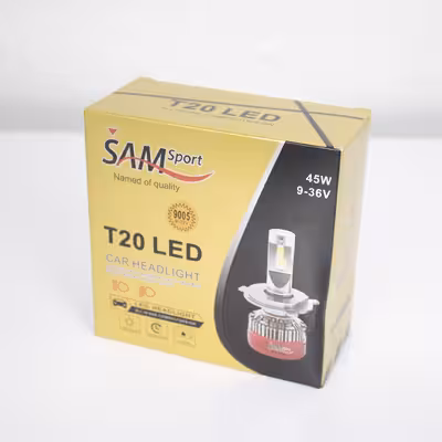     لامپ هدلایت خودرو سام مدل T20 کد 9005 بسته 2 عددی