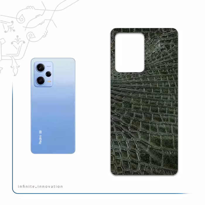 برچسب پوششی ماهوت مدل Green-Crocodile-Leather مناسب برای گوشی موبایل شیائومی Redmi Note 12 Pro