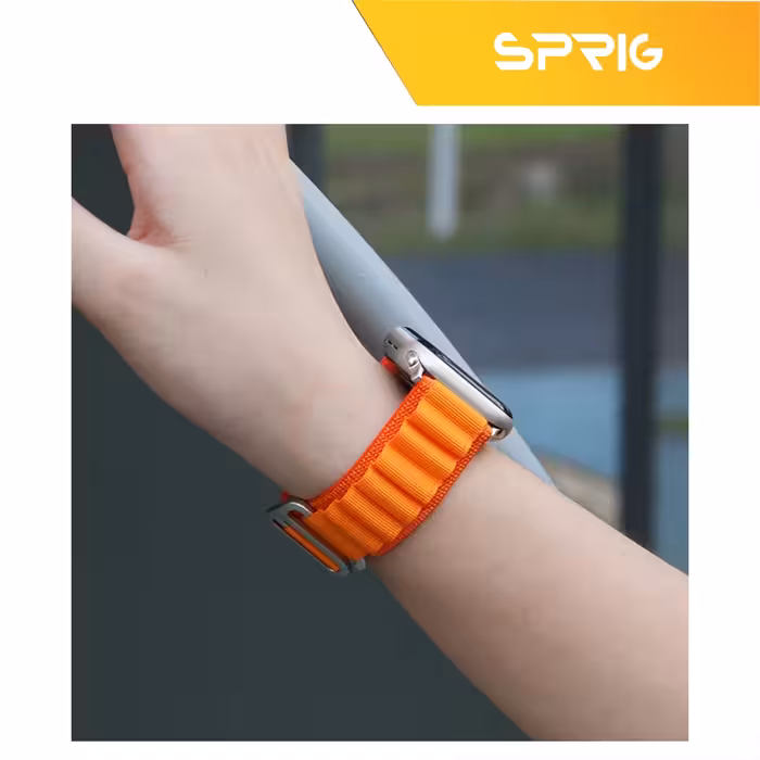 بند اسپریگ مدل َAlpine-Faceoff مناسب برای اپل واچ Series 4 44mm / Series 5 44mm / Series 6 44mm به همراه کاور
