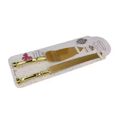 کارد و کفگیر سرو کیک انگلیش هوم مدل رنگی بسته 2 عددی