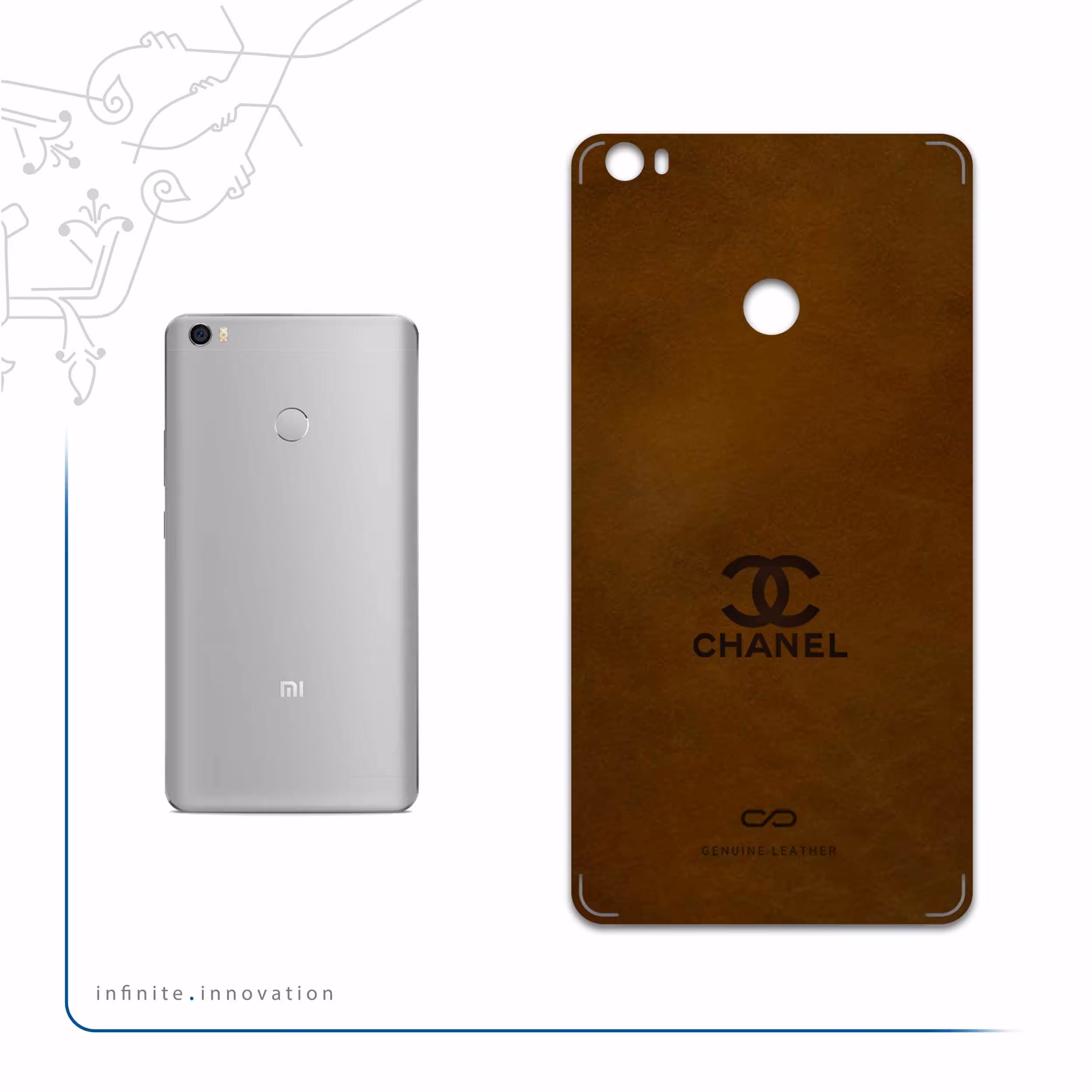 برچسب پوششی ماهوت مدل BFL-CHNL مناسب برای گوشی موبایل شیائومی Mi Max