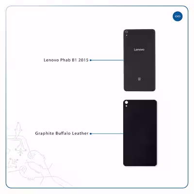 برچسب پوششی ماهوت مدل Graphite Buffalo Leather مناسب برای تبلت لنوو Phab B1 2015