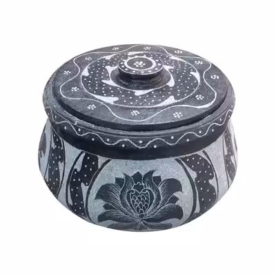 دیگ سنگی مدل قلم کاری 8 نفره