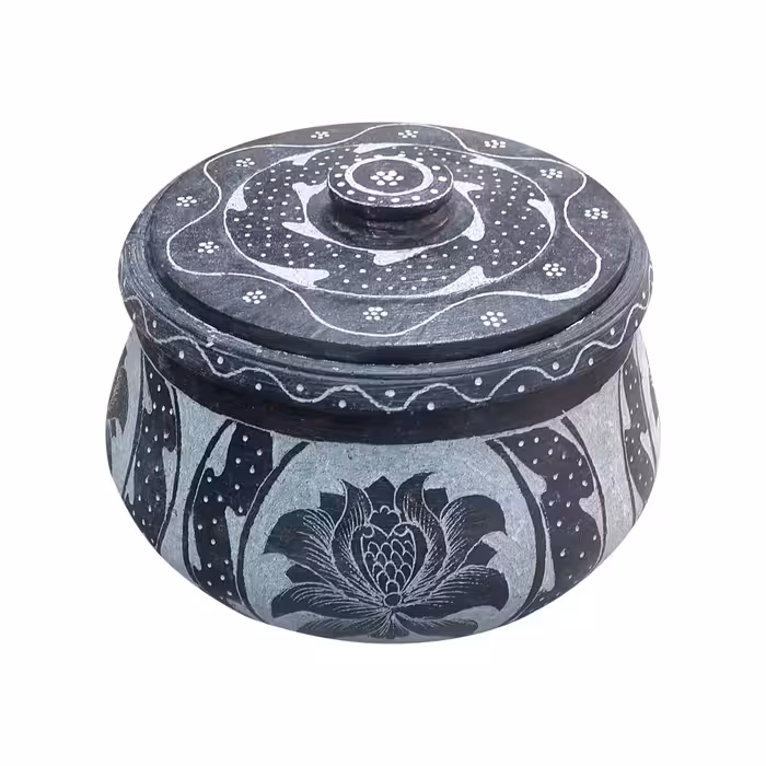 دیگ سنگی مدل قلم کاری 8 نفره