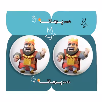 پیکسل پرمانه طرح clash کد pm2n.26479 مجموعه 2 عددی