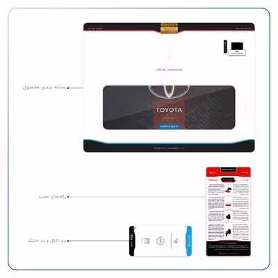 برچسب پوششی ماهوت مدل TOYOTA-Logo مناسب برای تبلت اپل iPad 2 2011 A1396