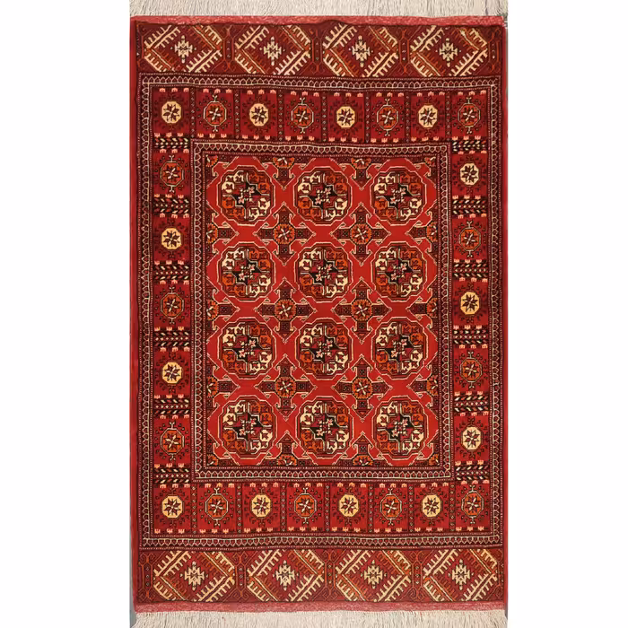 فرش دستبافت یک و نیم متری طرح لوزی کد AA487