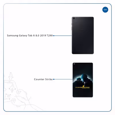 برچسب پوششی ماهوت مدل Counter-Strike مناسب برای تبلت سامسونگ Galaxy Tab A 8.0 2019 T290