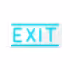 چراغ دیواری نئون دیزاین طرح Exit
