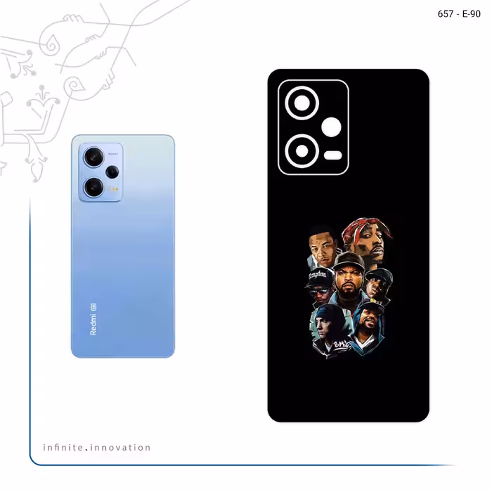 برچسب پوششی ماهوت مدل Great Rappers Digital Art مناسب برای گوشی موبایل شیائومی Redmi Note 12 Pro