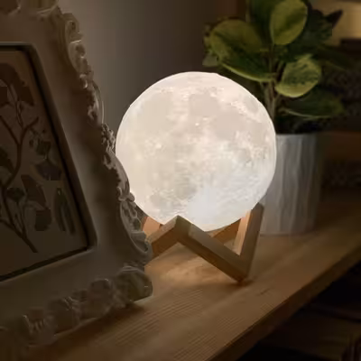 آباژور رومیزی طرح کره ماه