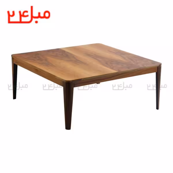 میز جلومبلی مربع پایه گردو MCT10