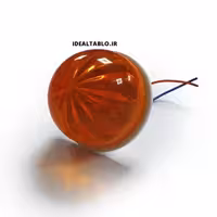 لاسوگاسی خورشیدی نارنجی 5.5 سانت تخت