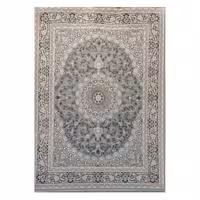 فرش ماشینی 1200 شانه کد 12495 زمینه نقره ای