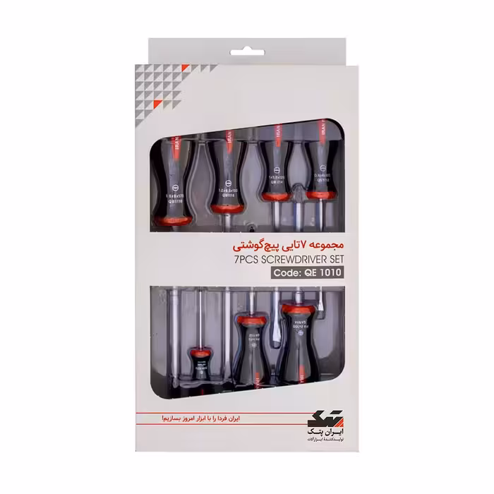 ست 7 عددی پیچ گوشتی ایران پتک مدل QE1010