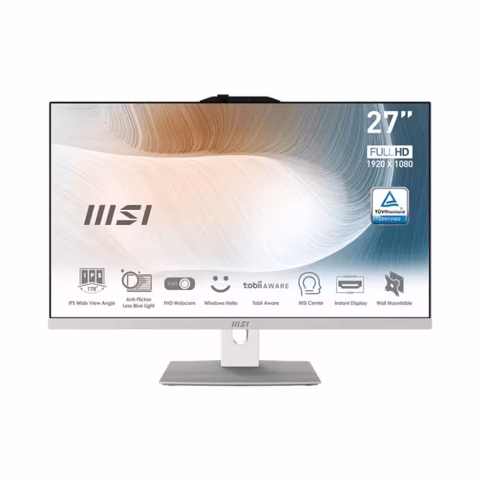کامپیوتر All-in-One ام اس آی MSI مدل Am272 با صفحه نمایش 27 اینچی، Core 3 100U، رم 16 گیگابایت و حافظه 512 گیگابایت
