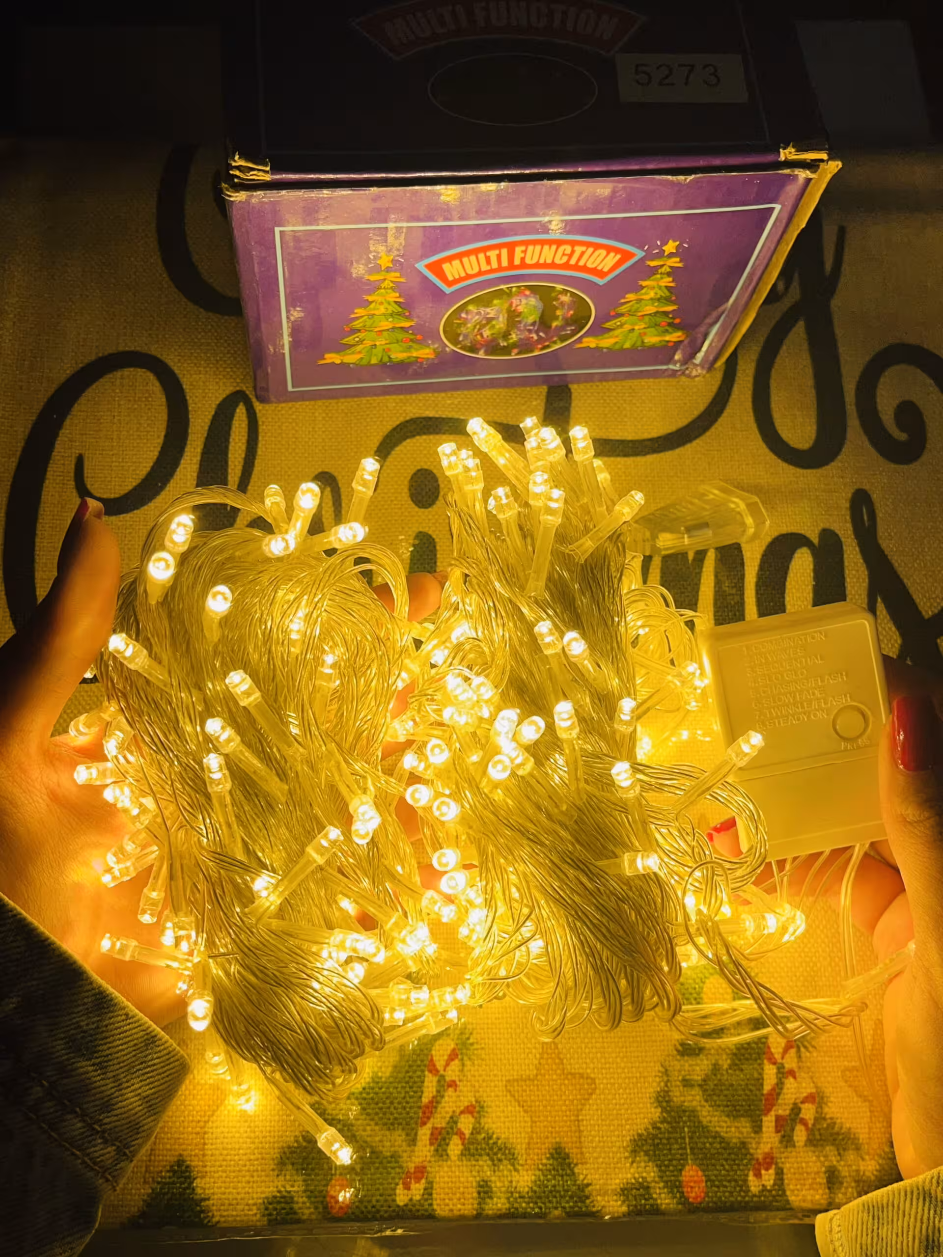 ریسه چراغدار کریسمس 20 متری آفتابی