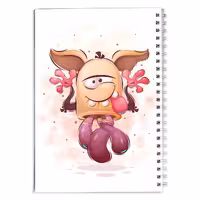 دفتر مشق کارتونی هیولا