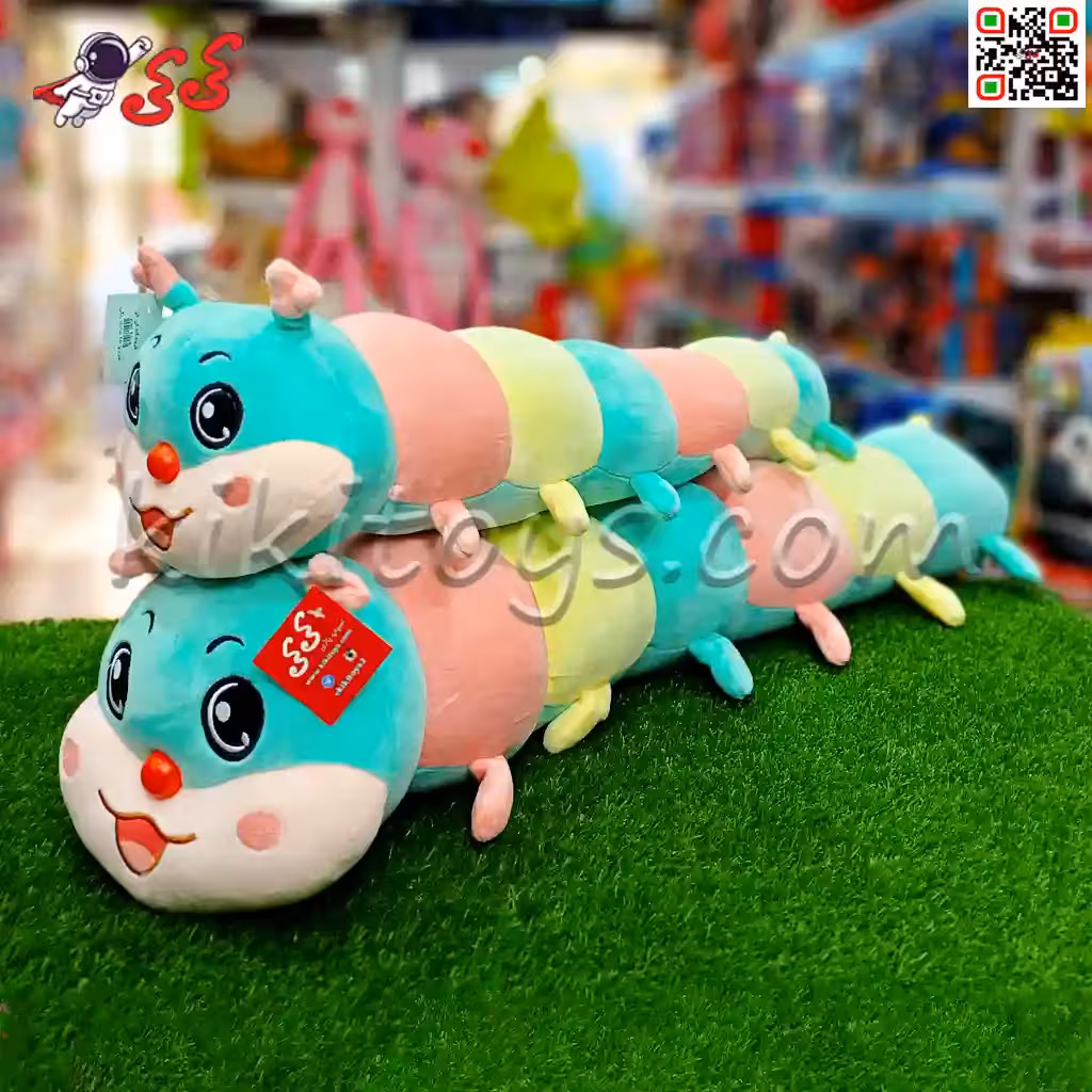 عروسک پولیشی هزارپا رنگی بزرگ اسباب بازی Centipede polish doll