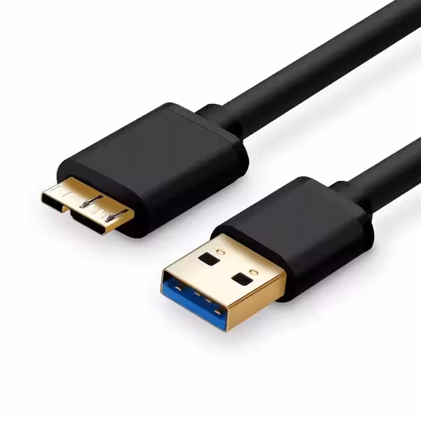 کابل هارد USB3.0 به Micro-B USB3 طول 0.6 متری برند کی نت پلاس مدل KP-CUAMHDD06