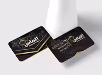 طرح کارت ویزیت لایه باز طلا و جواهری لوکس | گرافیک با طعم تربچه