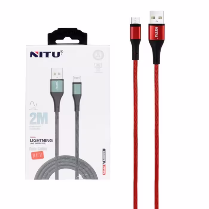 کابل تبدیل فست شارژ USB به USB نیتو مدل NC205 طول 2.0 متر